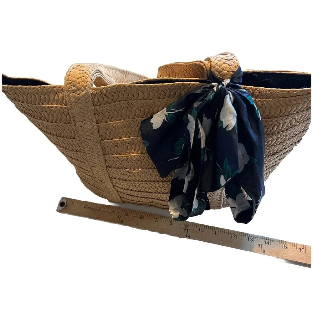 Draper James Everyday Straw Shoulder Bag -‎ Natural Straw Look Tote